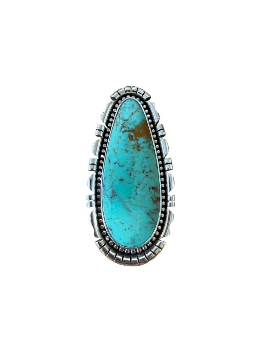 Myopic Void Jewelry Palisades Tyrone Turquoise and Sterling Silver Pendant